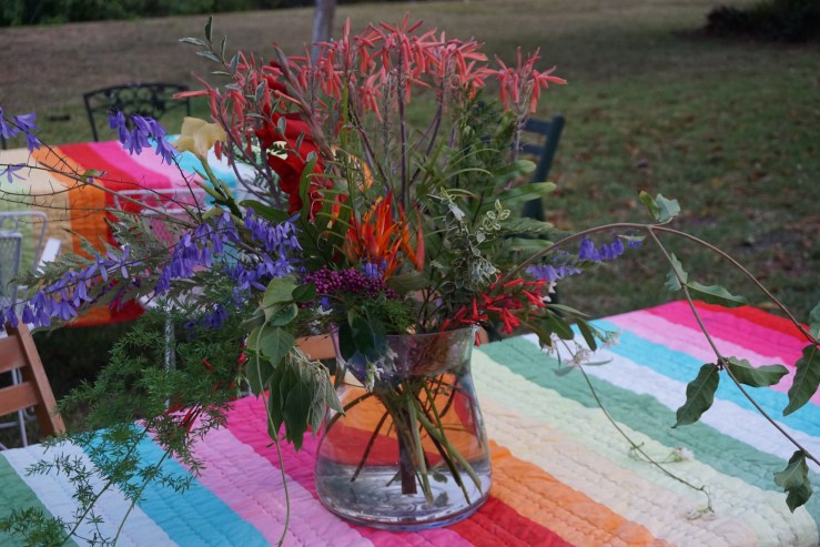 table with flower arrangement 2